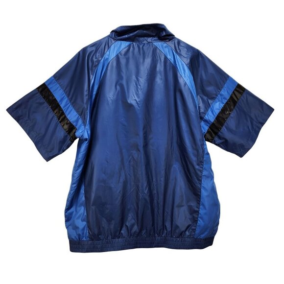 Short Sleeve Mens size XL Full Zip Jacket Blue Black Golf Windbreaker NEW - Picture 2 of 13